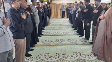 برگزاری مراسم عزاداری  روز پنجم محرم در نمازخانه اداره جهاد کشاورزی زابل